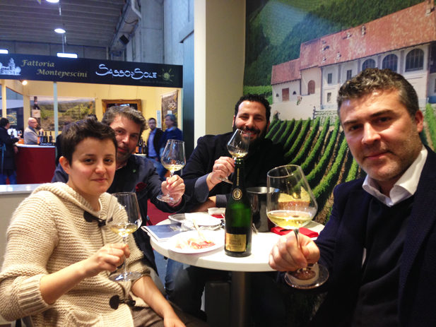 Degustando grandi vini e champagne…