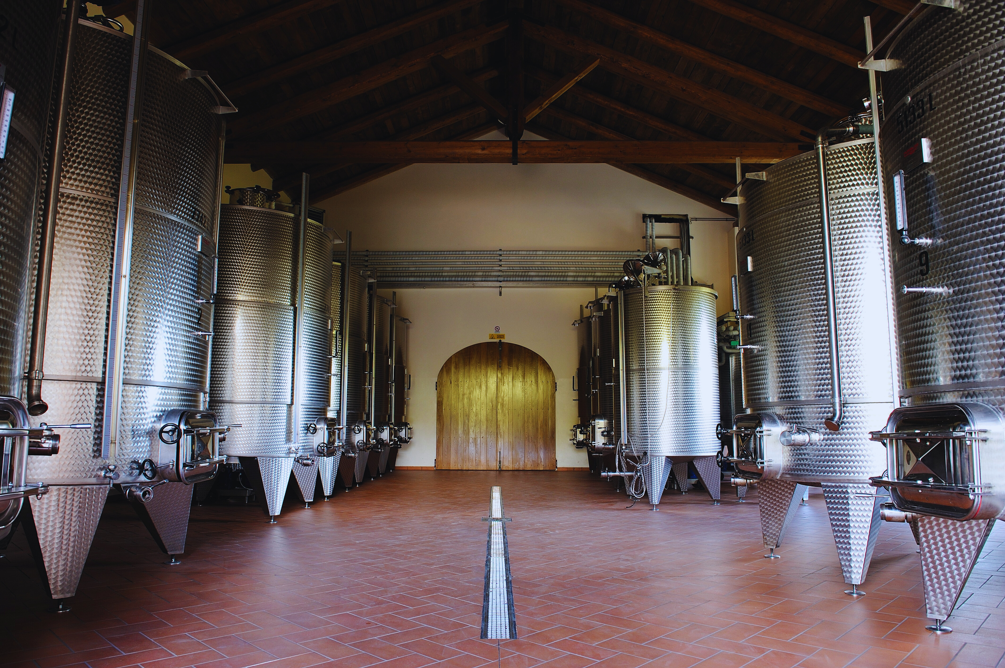 La cantina di vinificazione
