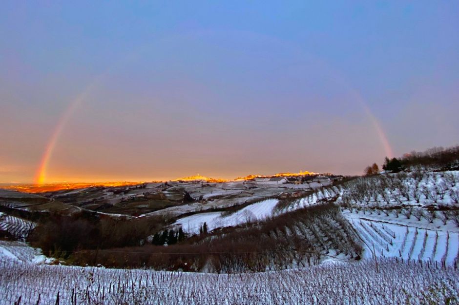 Arcobaleno in inverno